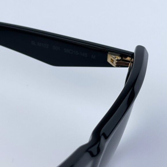 NEW Saint Laurent SLM103 001 Black Gray Gradient Cat Eye Women Sunglasses - Picture 13 of 14